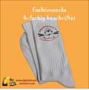 Tennissocke bedruckt mit Bild, Logo, Text